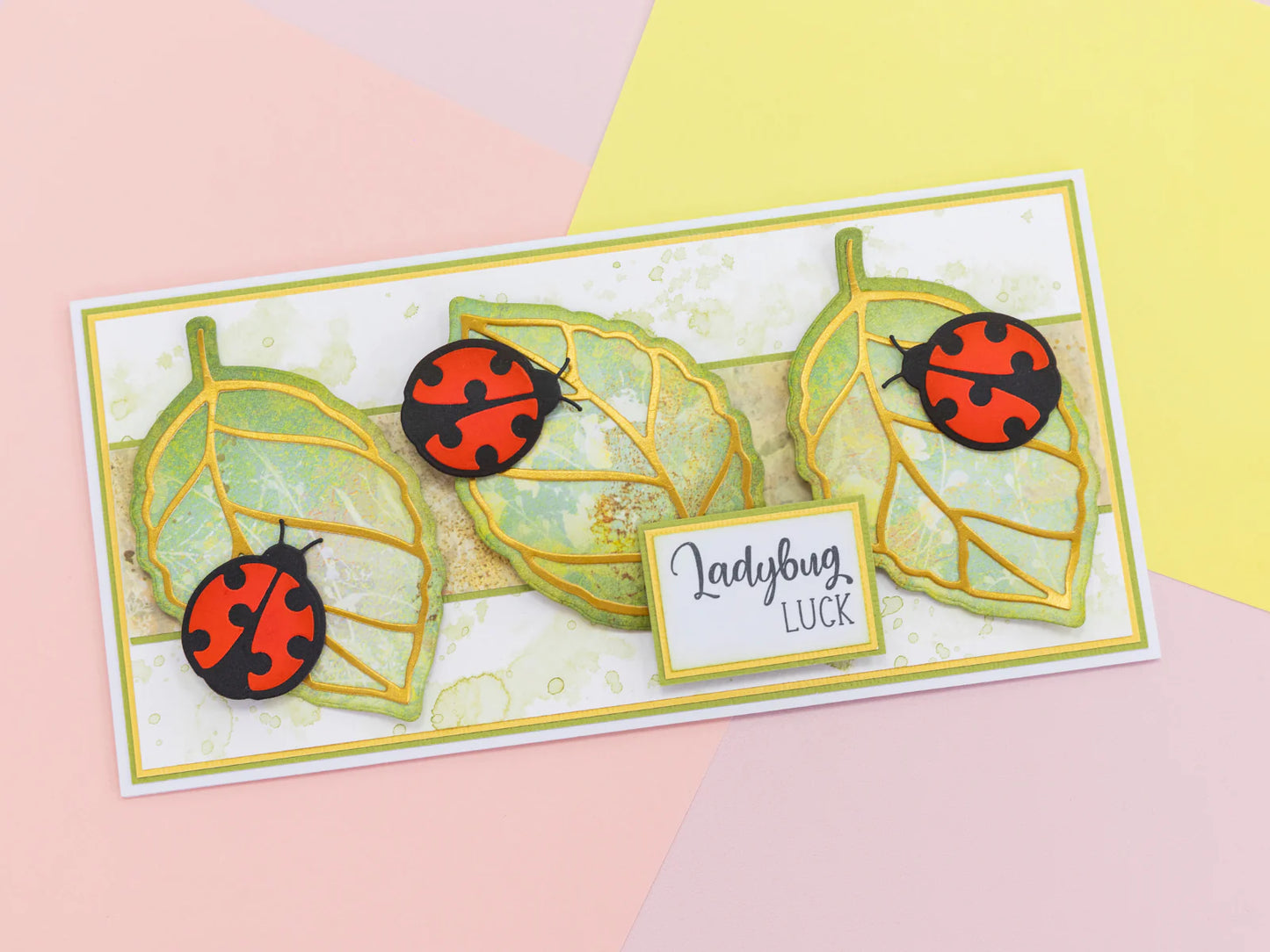 Nature's Garden Flora & Fauna Clear Acrylic Stamp - Ladybug Hugs