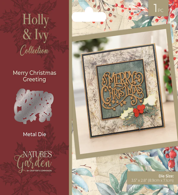 Nature’s Garden - Metal Die - Merry Christmas Greeting
