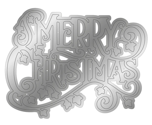 Nature’s Garden - Metal Die - Merry Christmas Greeting