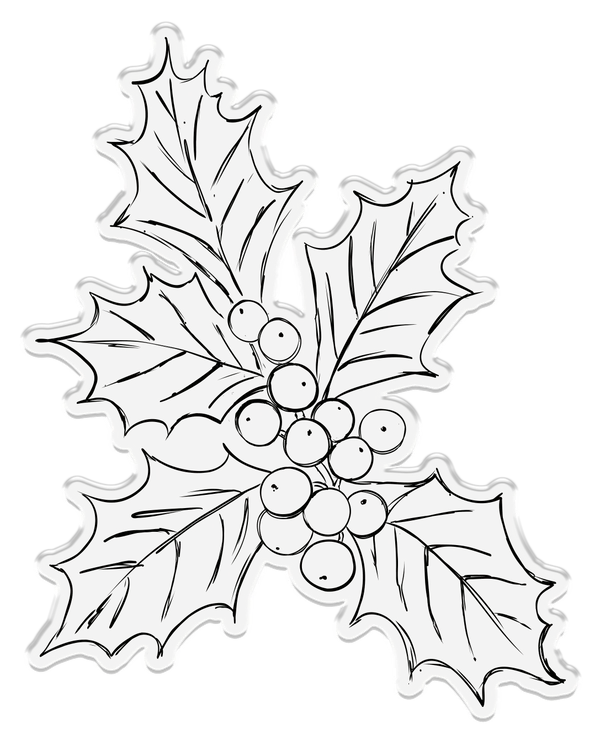 Nature’s Garden - Stamp and Die - Sketchy Holly