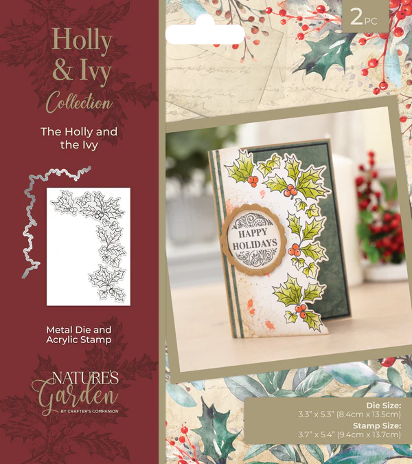 Nature’s Garden - Stamp and Die - The Holly and the Ivy