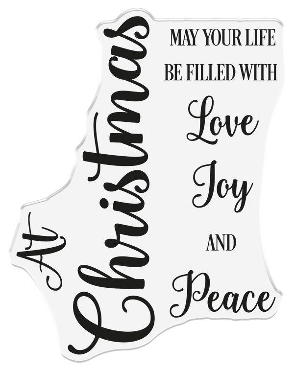 Nature’s Garden - Photopolymer Stamp - Christmas Message