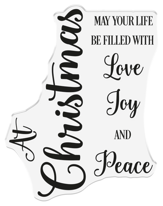 Nature’s Garden - Photopolymer Stamp - Christmas Message
