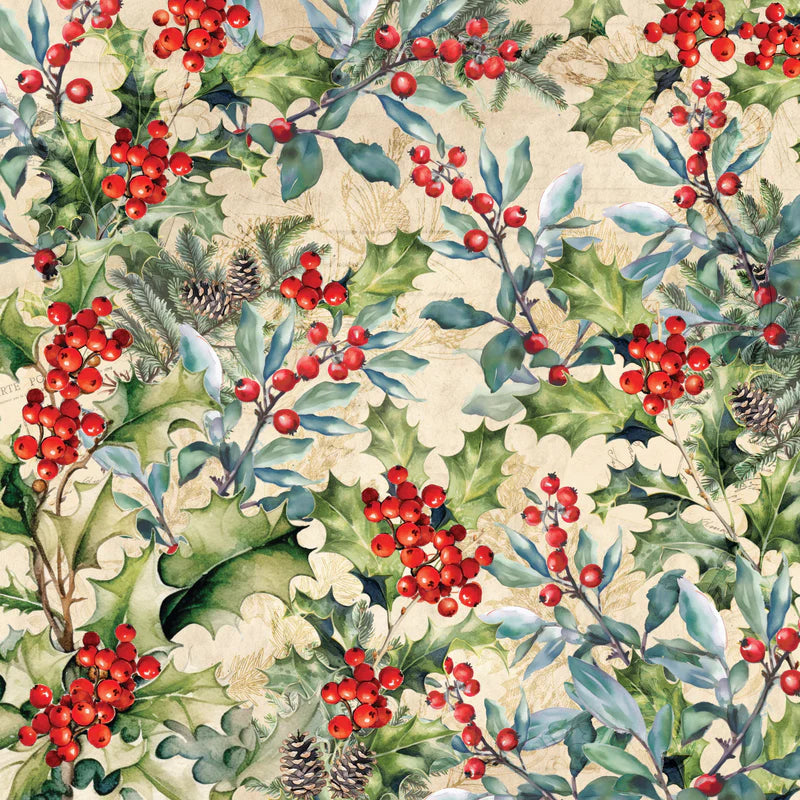 Nature’s Garden - Holly & Ivy - 8” x 8” Vellum Pad