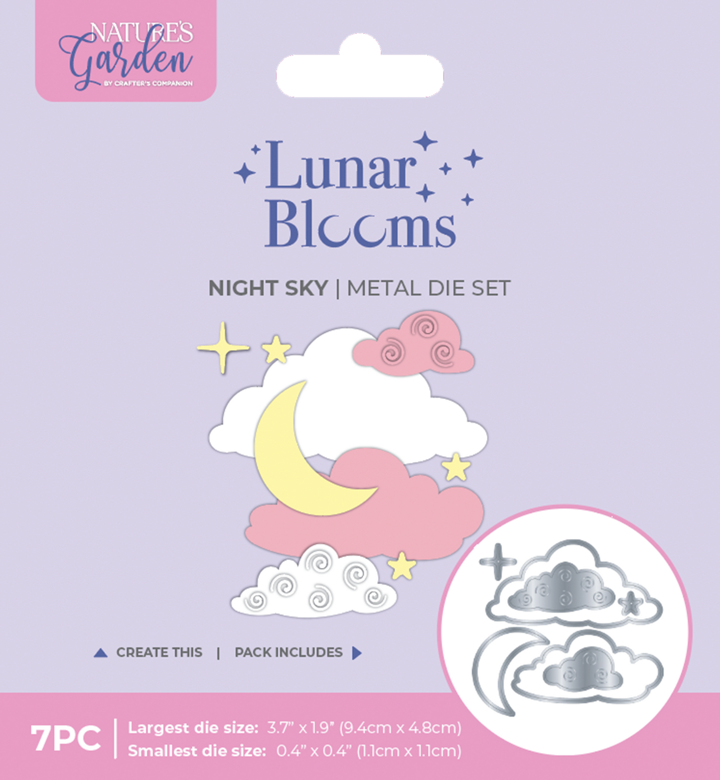Natures Garden Lunar Blooms Metal Dies - Night Sky