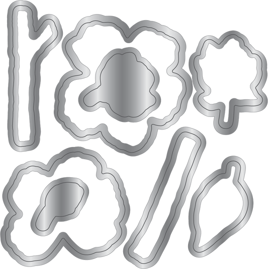 Natures Garden Lunar Blooms Stamp & Die - Floral Harmony