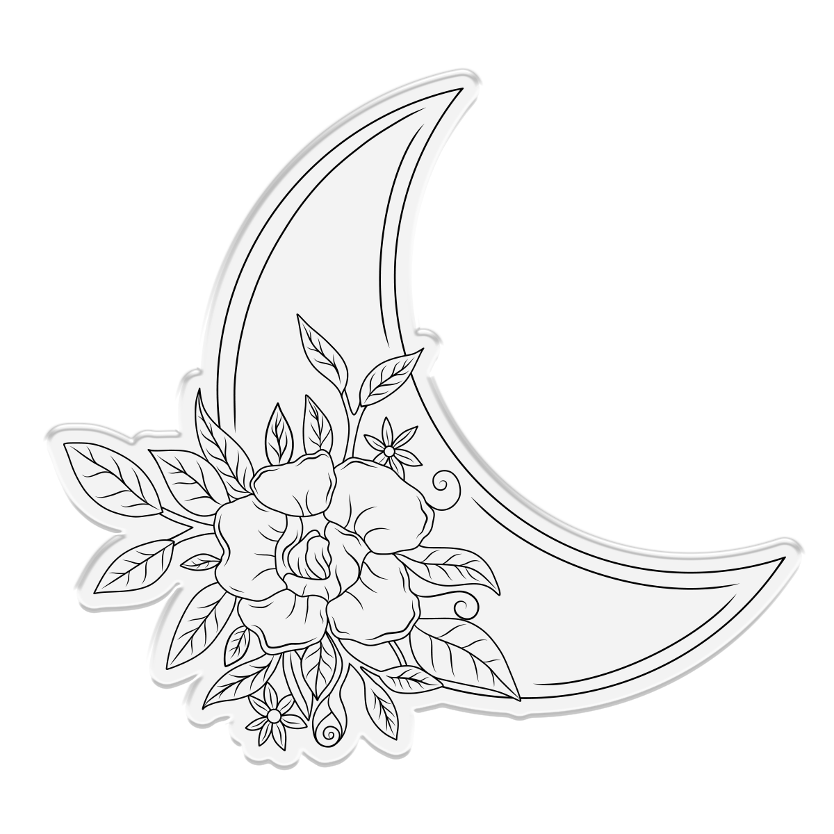 Natures Garden Lunar Blooms Stamp & Die - Moon Bloom