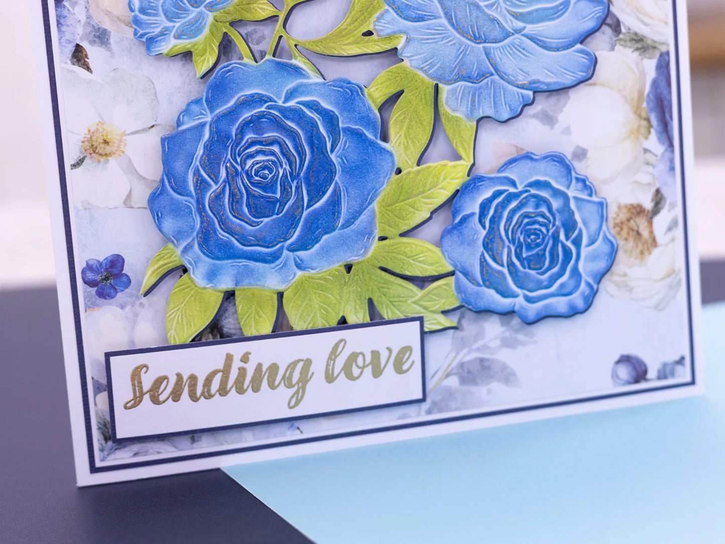 Nature's Garden - Midnight Floral Photopolymer Stamp - Heartfelt Sentiments