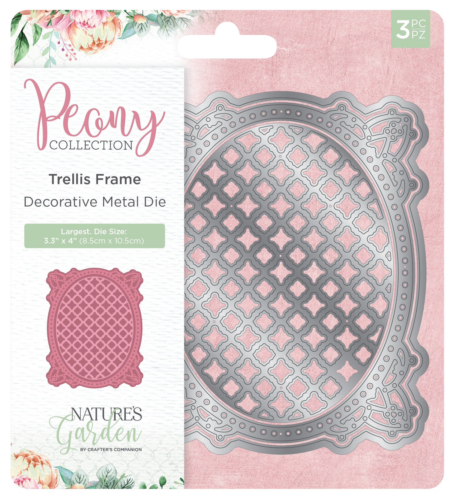 Peony Collection - Metal Die - Trellis Frame