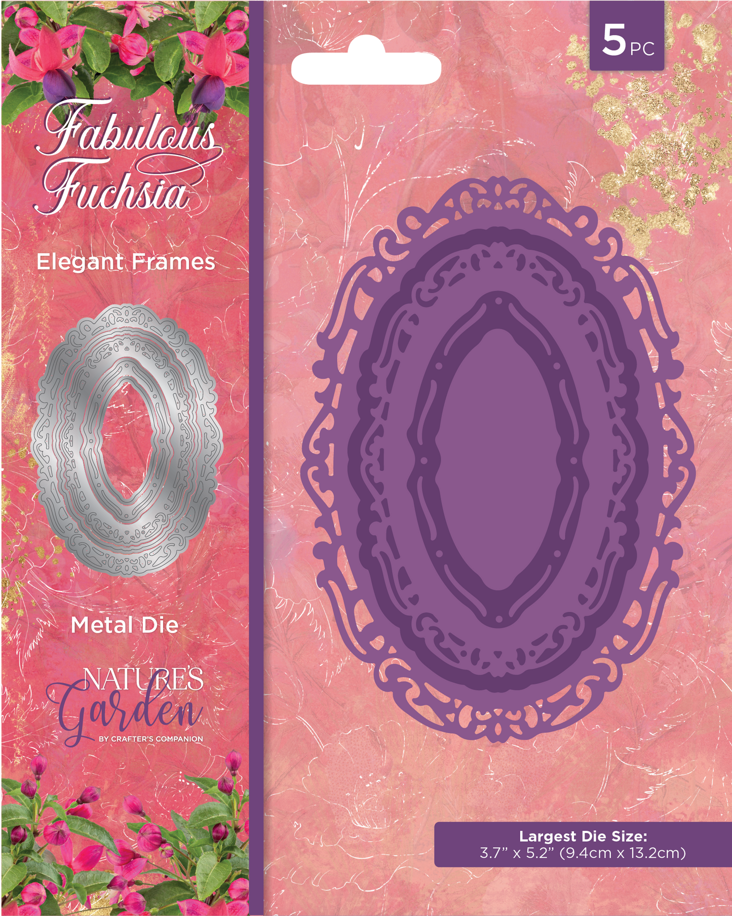 Nature's Garden - Fabulous Fuchsia - Metal Die - Elegant Frames