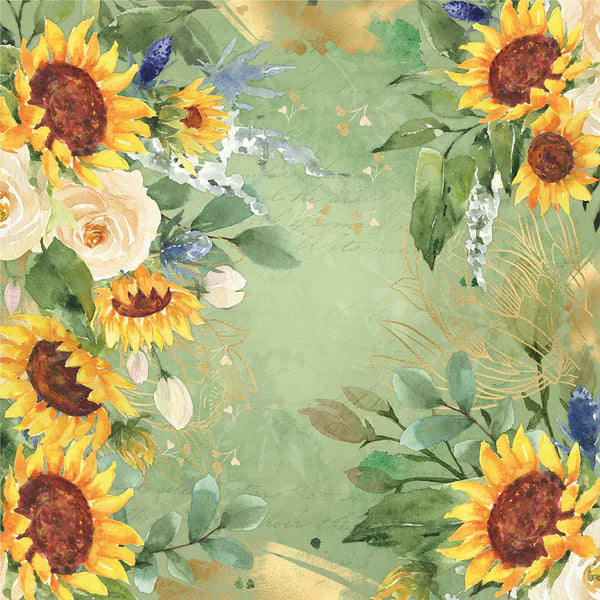 Nature's Garden Sunflower Collection - 12x12 Paper Pad