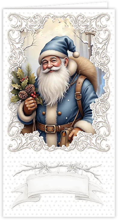 Creatief Art - Card Kit - Vintage Santa Claus - 6 cards