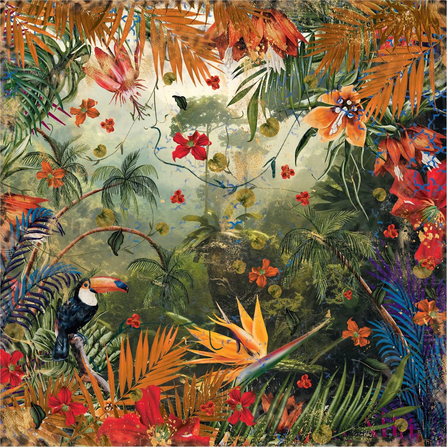 Sara Signature Royal Jungle 8” x 8” Vellum Pad
