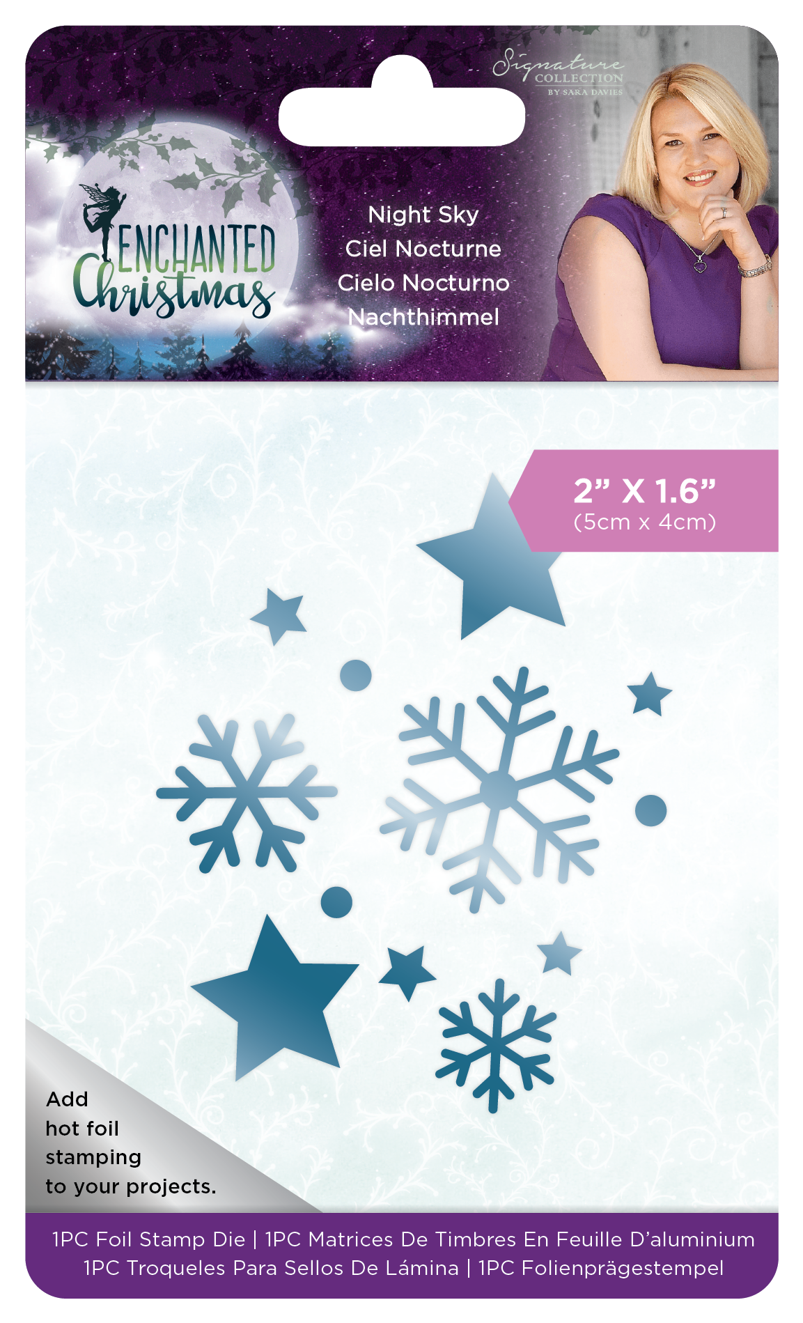 Enchanted Christmas - Foil Stamp Die - Night Sky