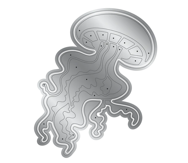 Sara Signature - Enchanted Ocean - Metal Die - Jubilant Jellyfish