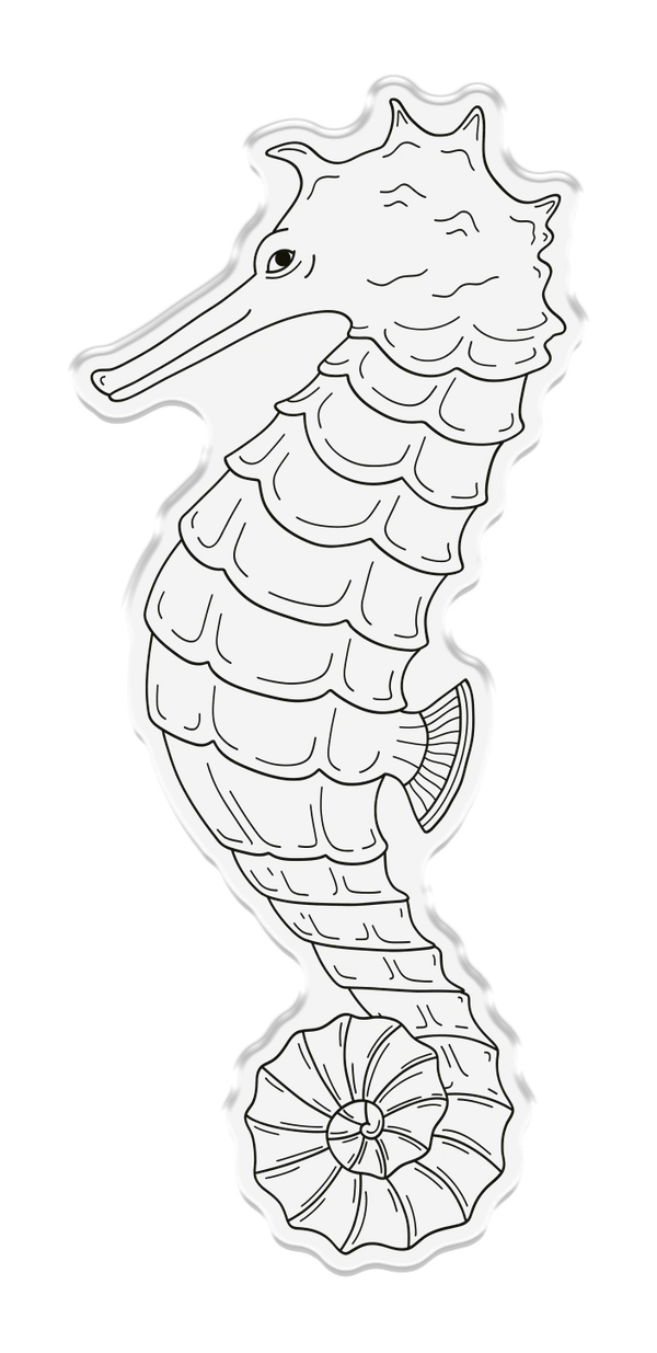 Sara Signature - Enchanted Ocean - Stamp and Die - Handsome Sea Horse
