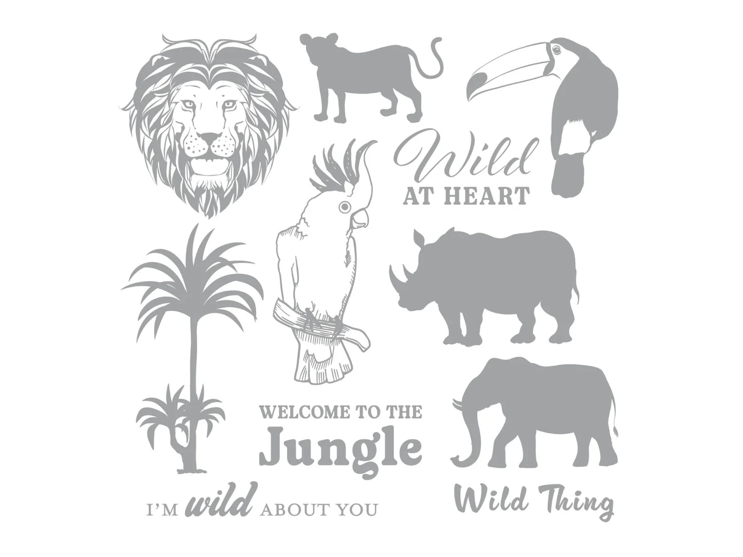 Sara Signature Royal Jungle 6” x 6” Foil Transfers