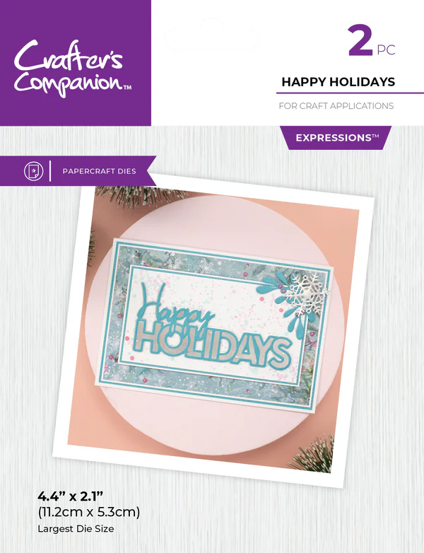 Crafter's Companion Metal Die Expression - Happy Holidays