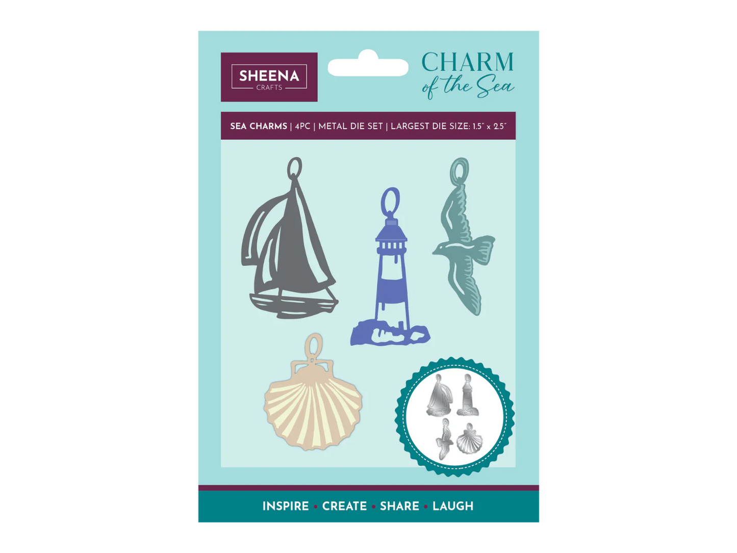 Sheena Douglass Charm of the Sea Metal Die - Sea Charms