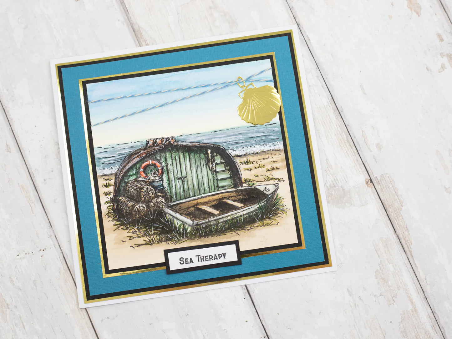 Sheena Douglass Charm of the Sea Photopolymer Stamp Set - Fishermans Retreat