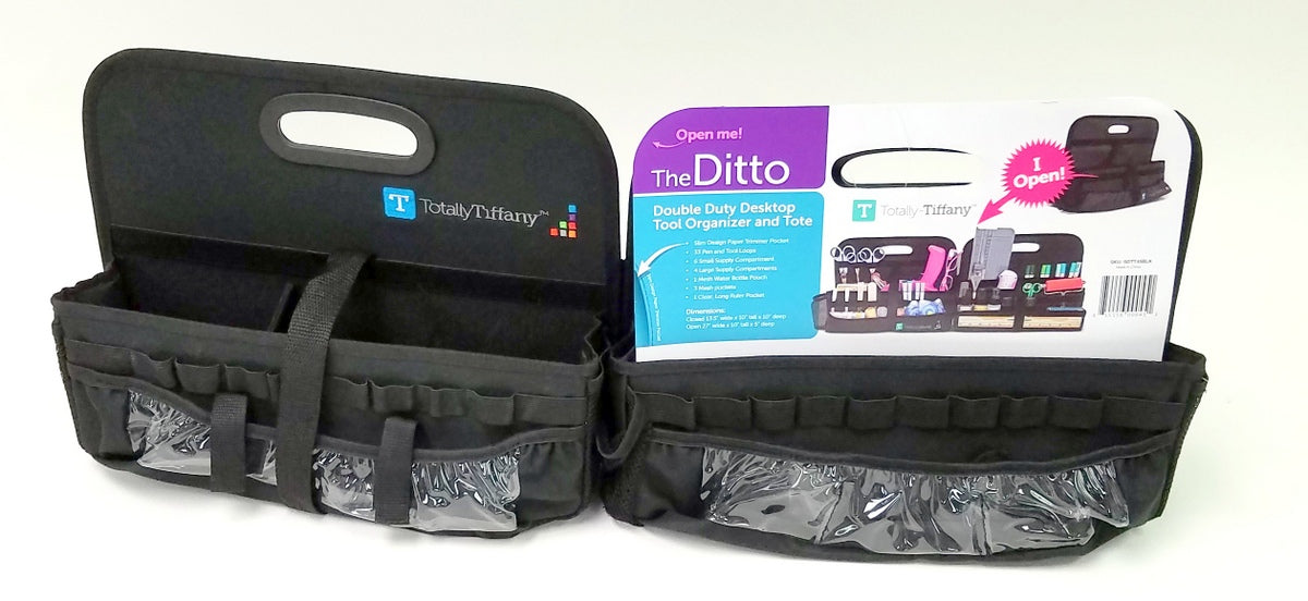 Totally Tiffany - Ditto - Double-Sided Tabletop Organizer - Black