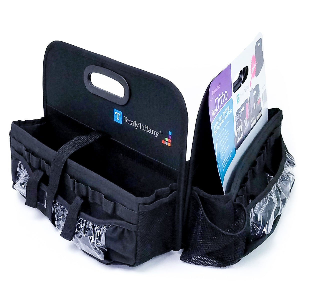 Totally Tiffany - Ditto - Double-Sided Tabletop Organizer - Black