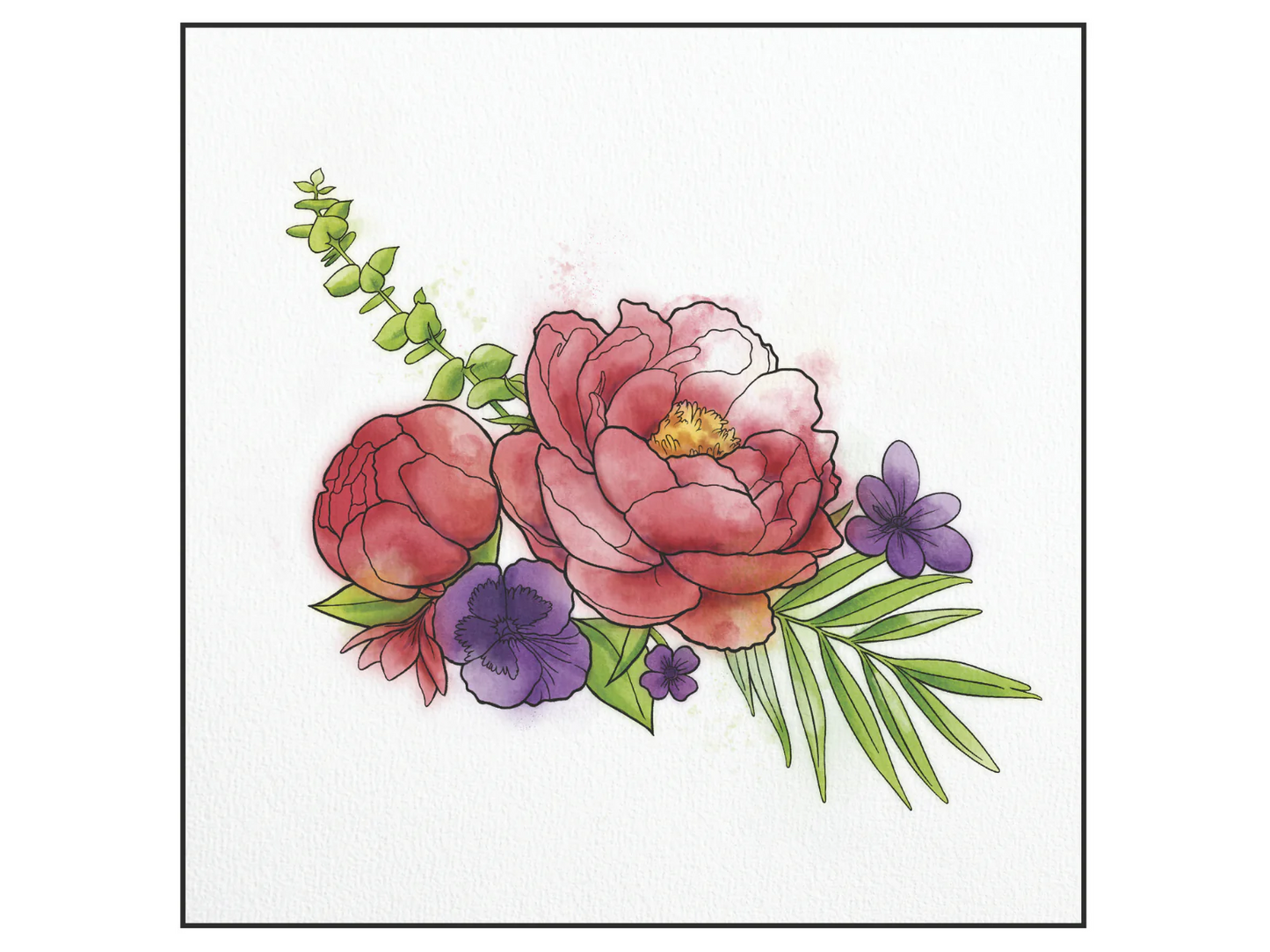 Spectrum Noir-Aqua 12pc-Botanic Floral