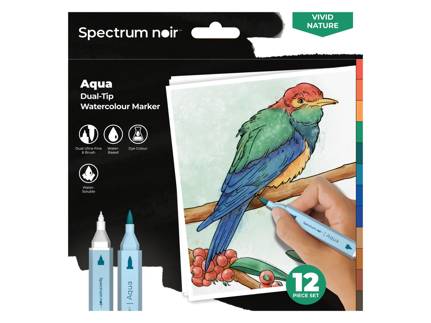 Spectrum Noir-Aqua 12pc-Vivid Nature
