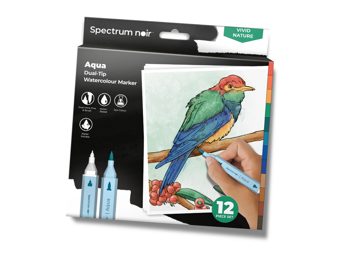 Spectrum Noir-Aqua 12pc-Vivid Nature