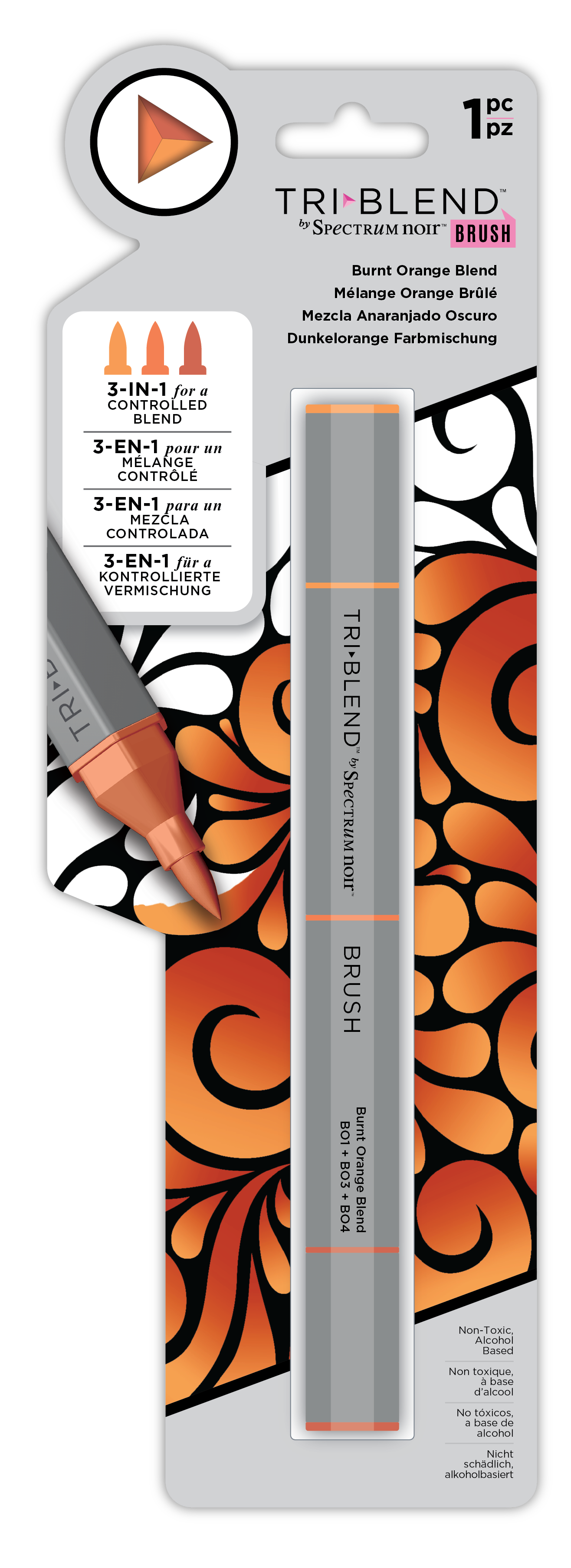 SN - TriBlend Brush - Burnt Orange Blend