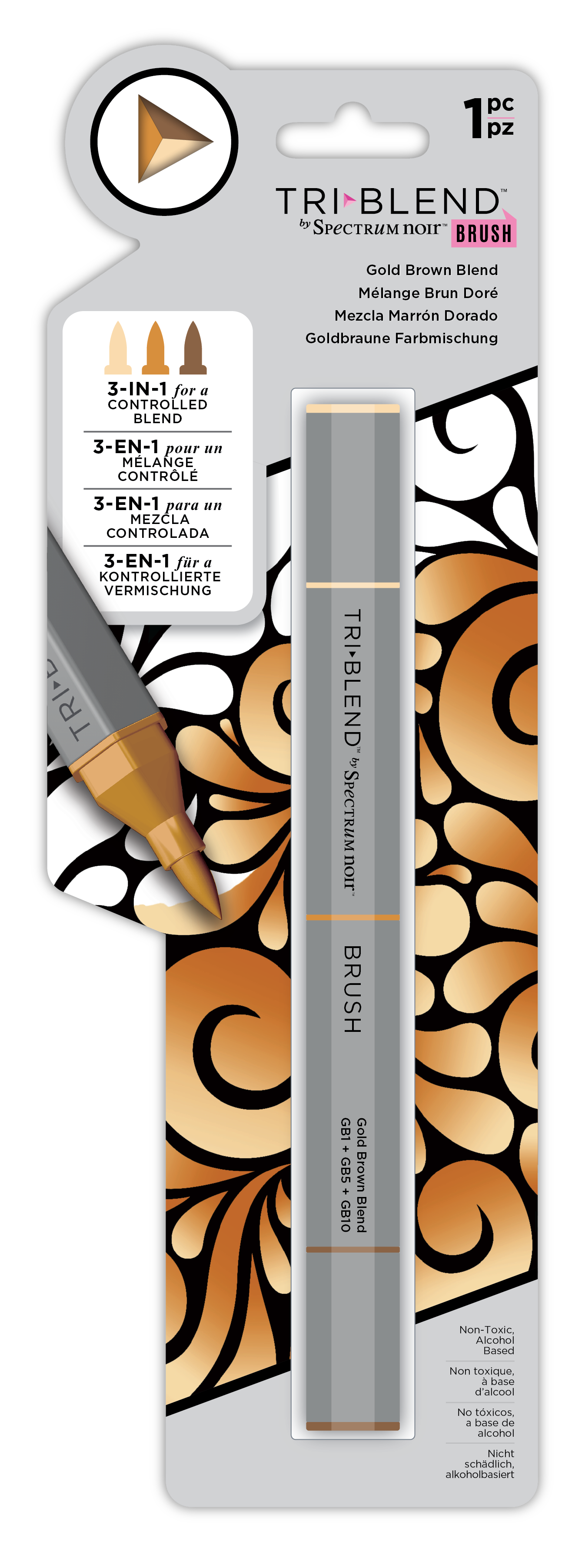 SN-TriBlend Brush-Gold Brown Blend