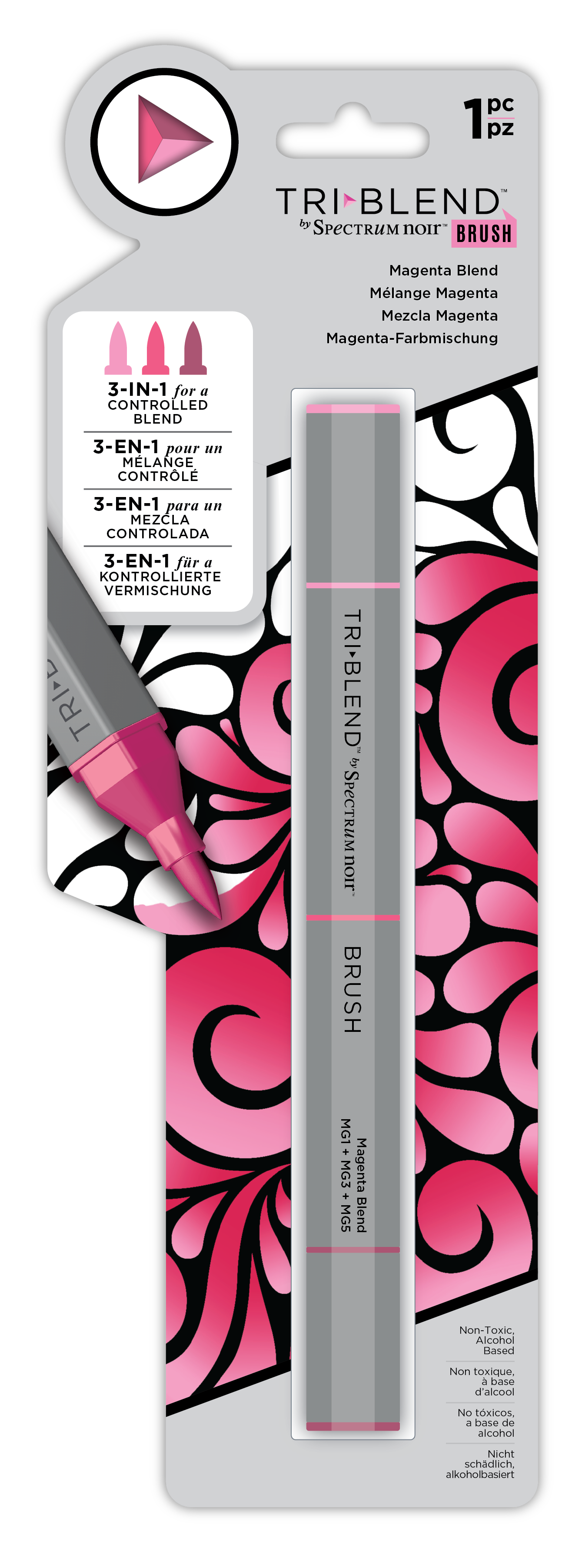 SN-TriBlend Brush-Magenta Blend