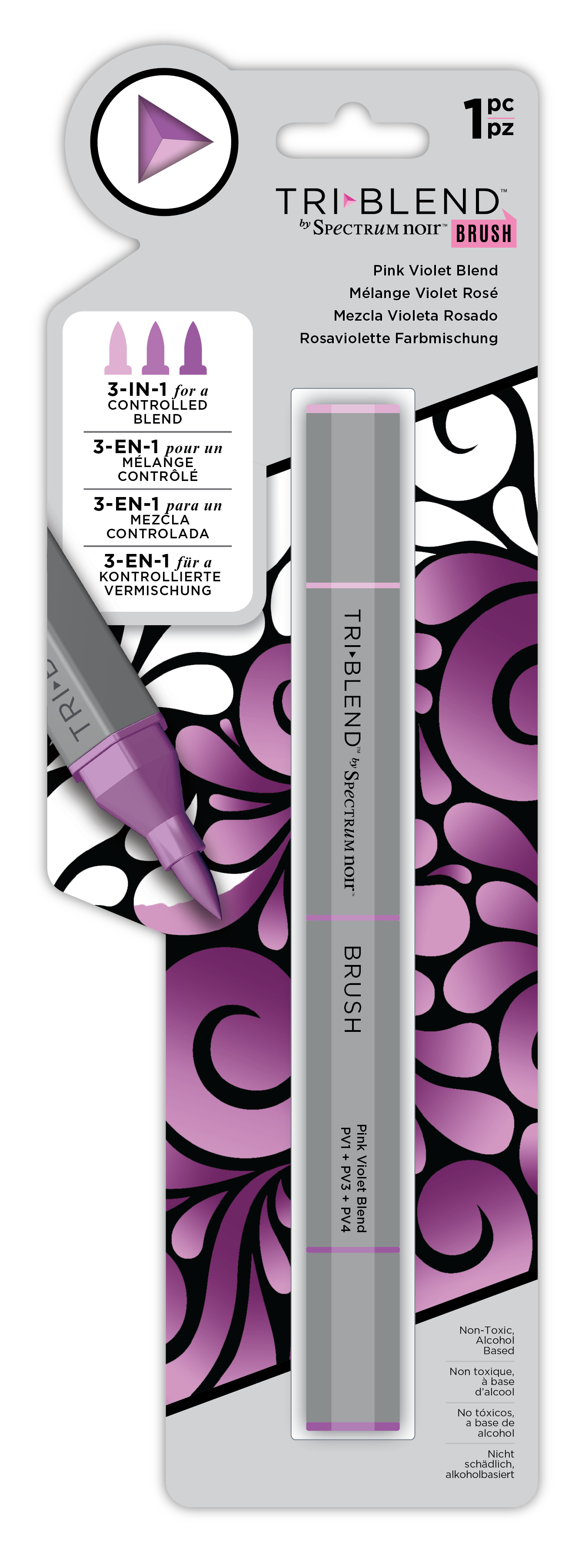 SN - TriBlend Brush - Pink Violet Blend