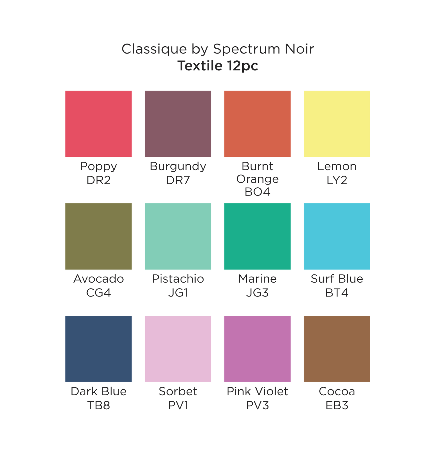 Spectrum Noir Classique (12PC) - Textile