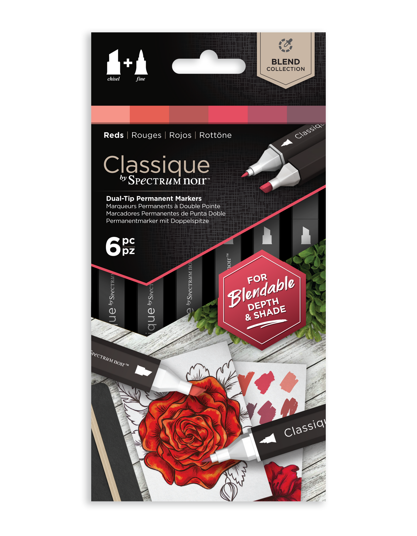Spectrum Noir Classique (6PC) - Reds