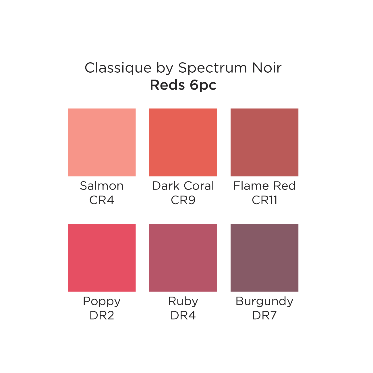 Spectrum Noir Classique (6PC) - Reds