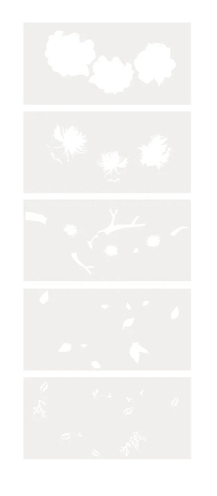 Nature's Garden - Kingfisher Collection - Stencils - Beautiful Blossom