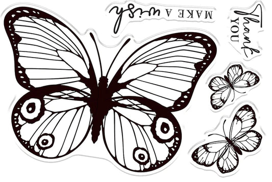 Sheena Douglass - Bold Butterflies - Stamp and Die - Peacock Butterfly