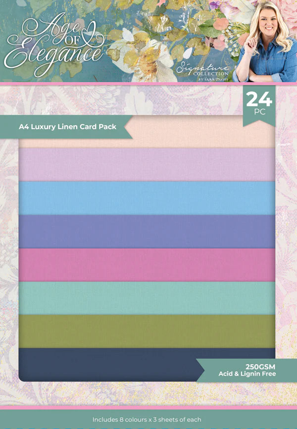 Sara Signature - Age of Elegance - Luxury Linen Card Pack