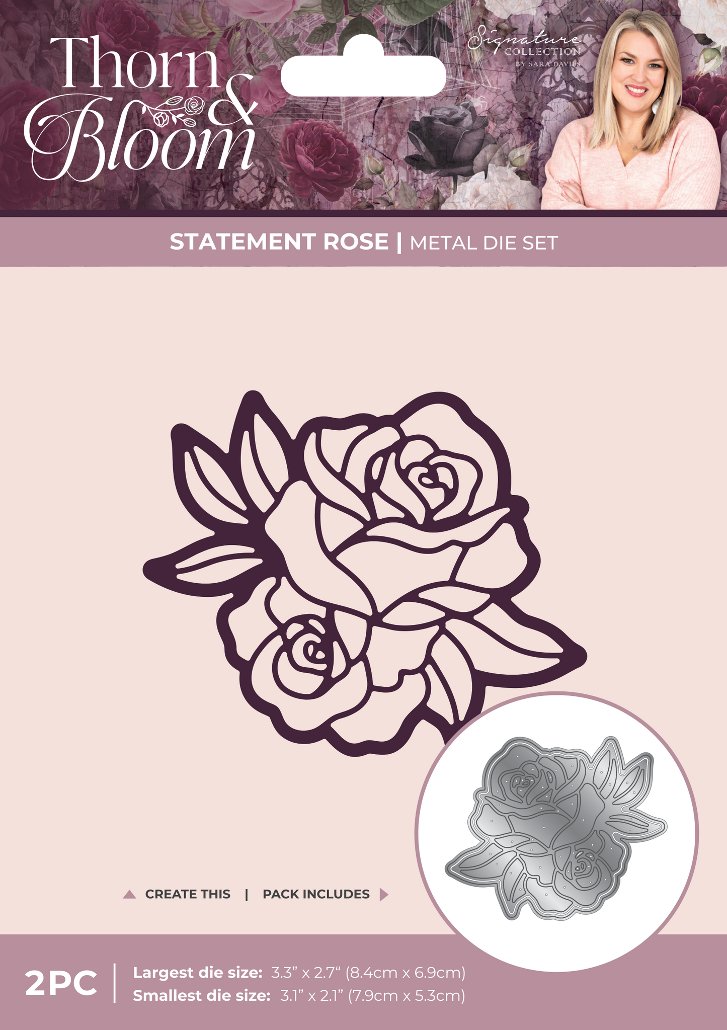 Sara Signature Thorn & Bloom Metal Die - Statement Rose