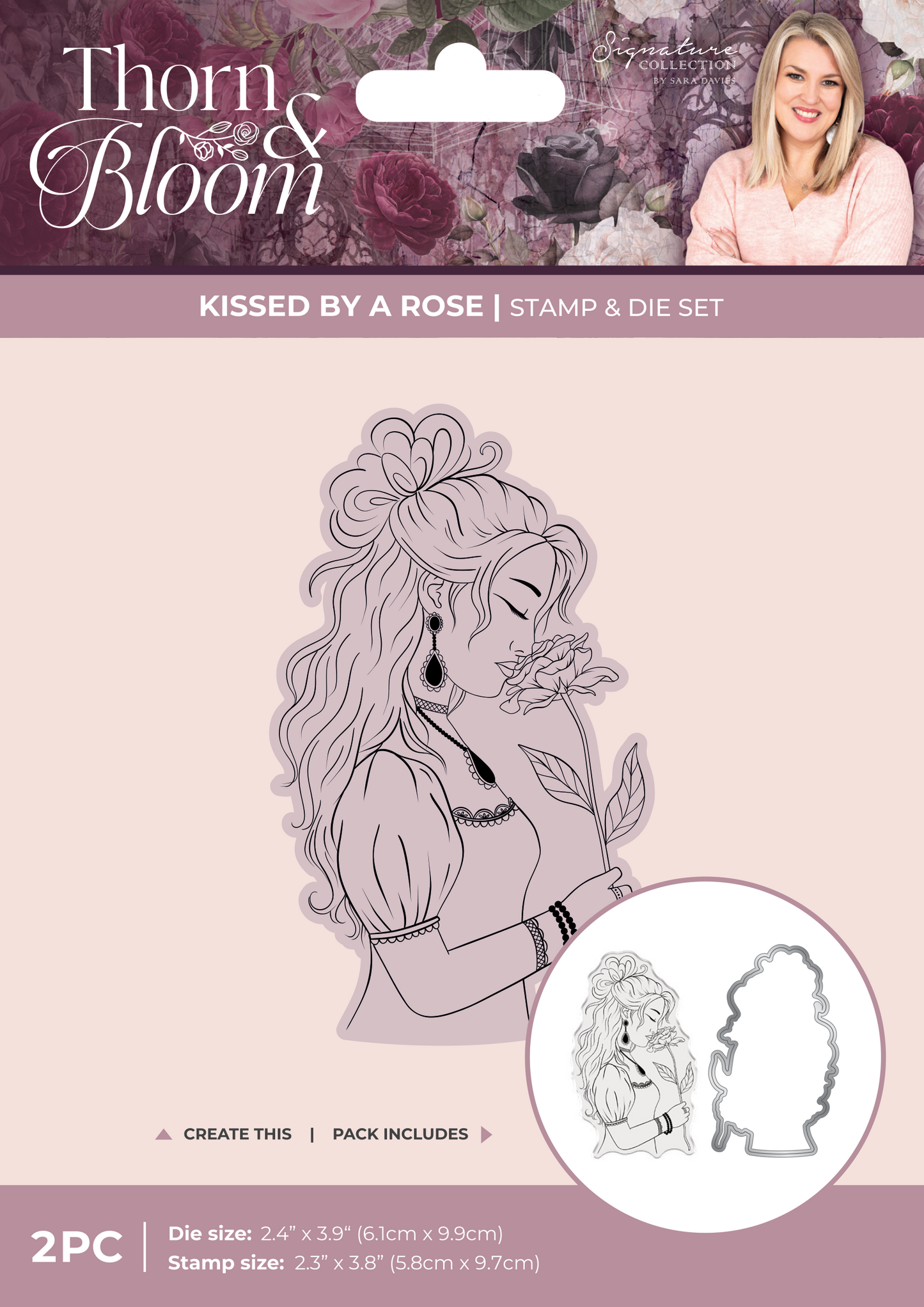 Sara Signature Thorn & Bloom Stamp & Die Set - Kissed by a Rose