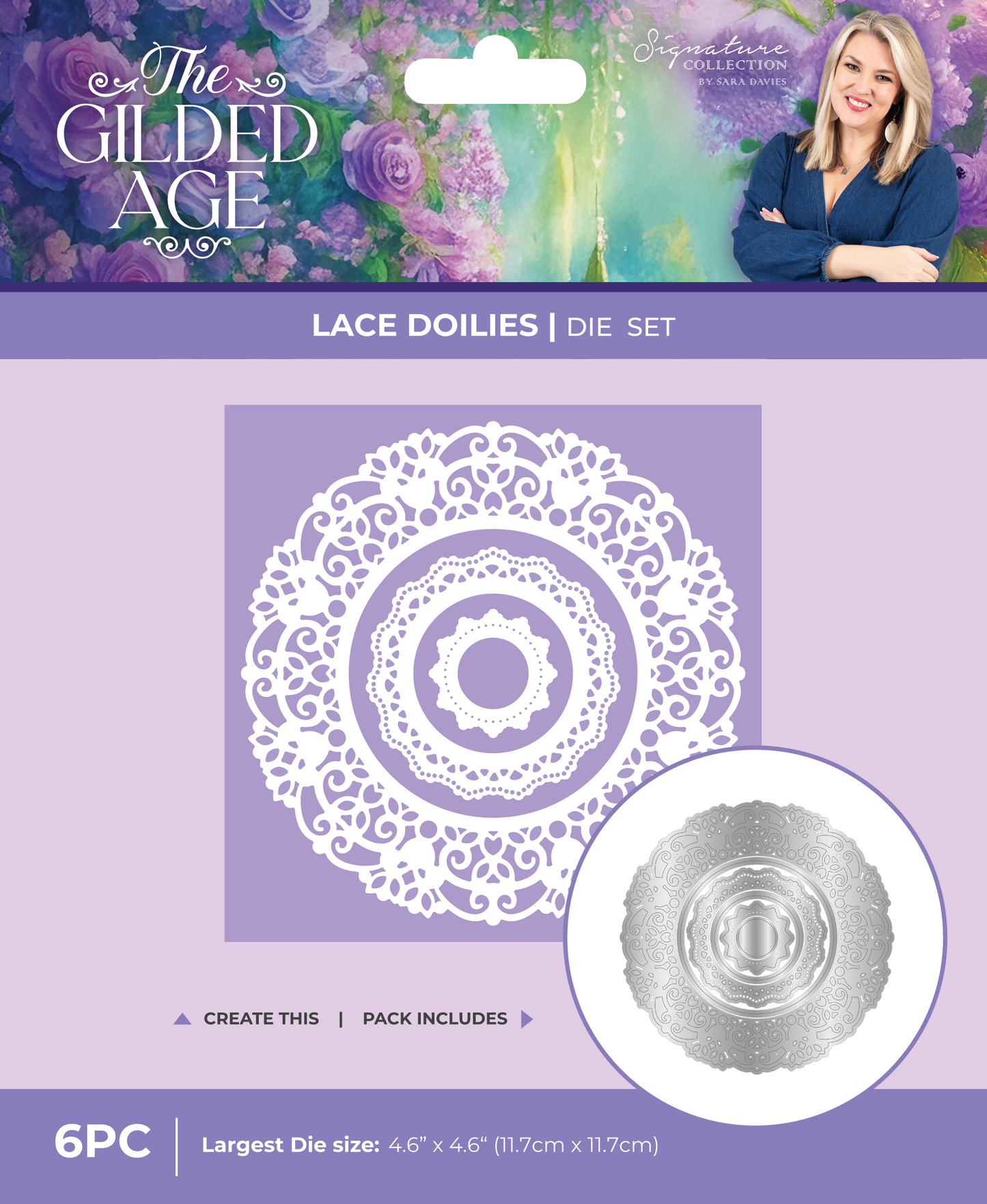 Sara Signature The Gilded Age Metal Dies - Lace Doilies