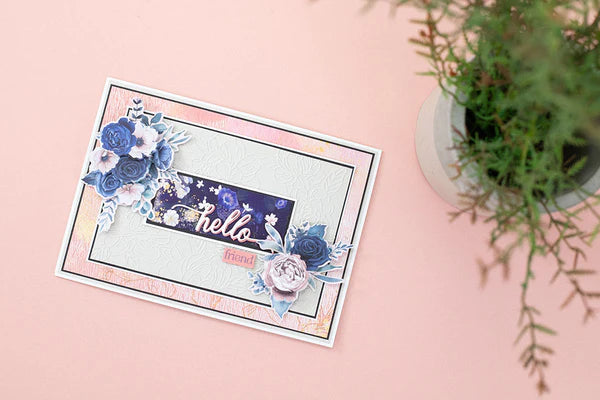 Sara Signature Floral Elegance 4” x 6” Stencil – Perfect Peonies
