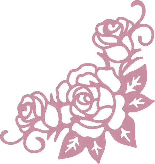 Sara Signature Rose Garden Metal Die - Rose Corner