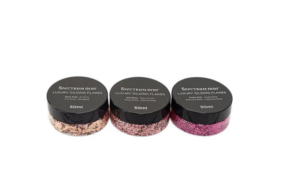Spectrum Noir 50ml Luxury Gilding Flakes - Blush (3PC)