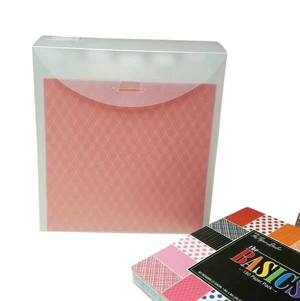 Totally Tiffany 8 x 8 Inch Fab File with 5 Tabbed Pockets and Labels