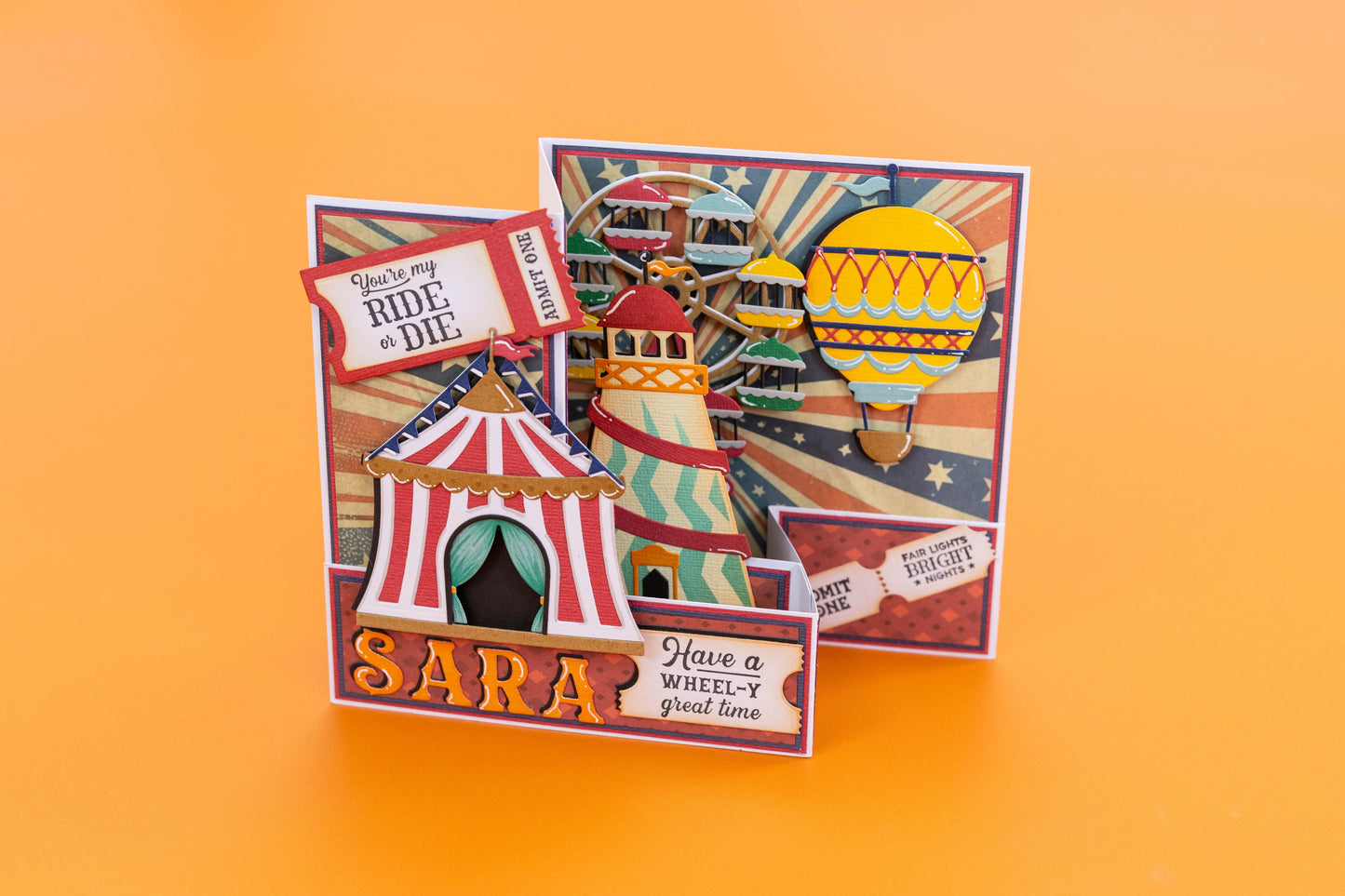 Vintage Carnival Metal Die Set - Vintage Hot Air Balloon