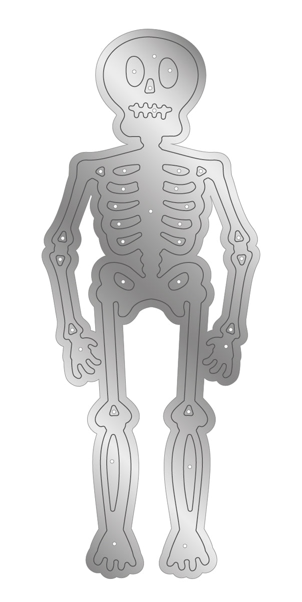 Vintage Halloween Metal Die - Skeleton