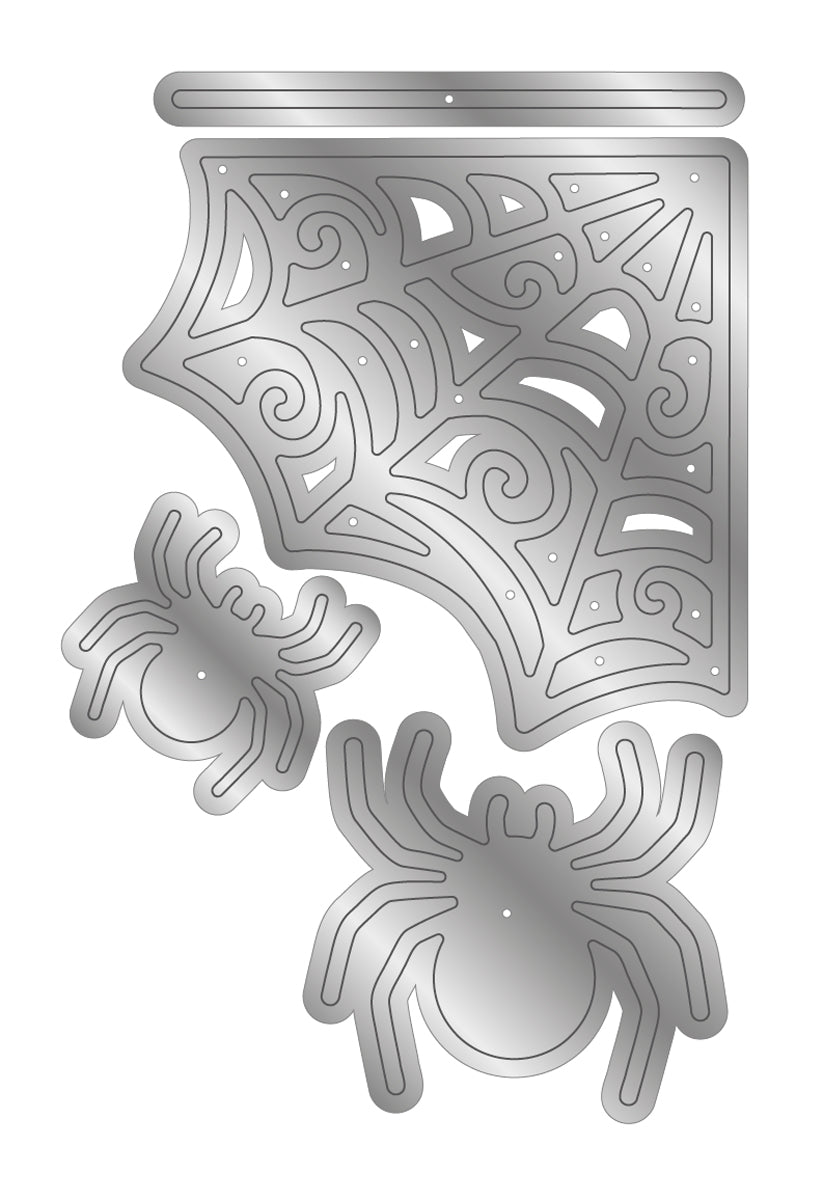 Vintage Halloween Metal Die Edge'able - Swirling Web