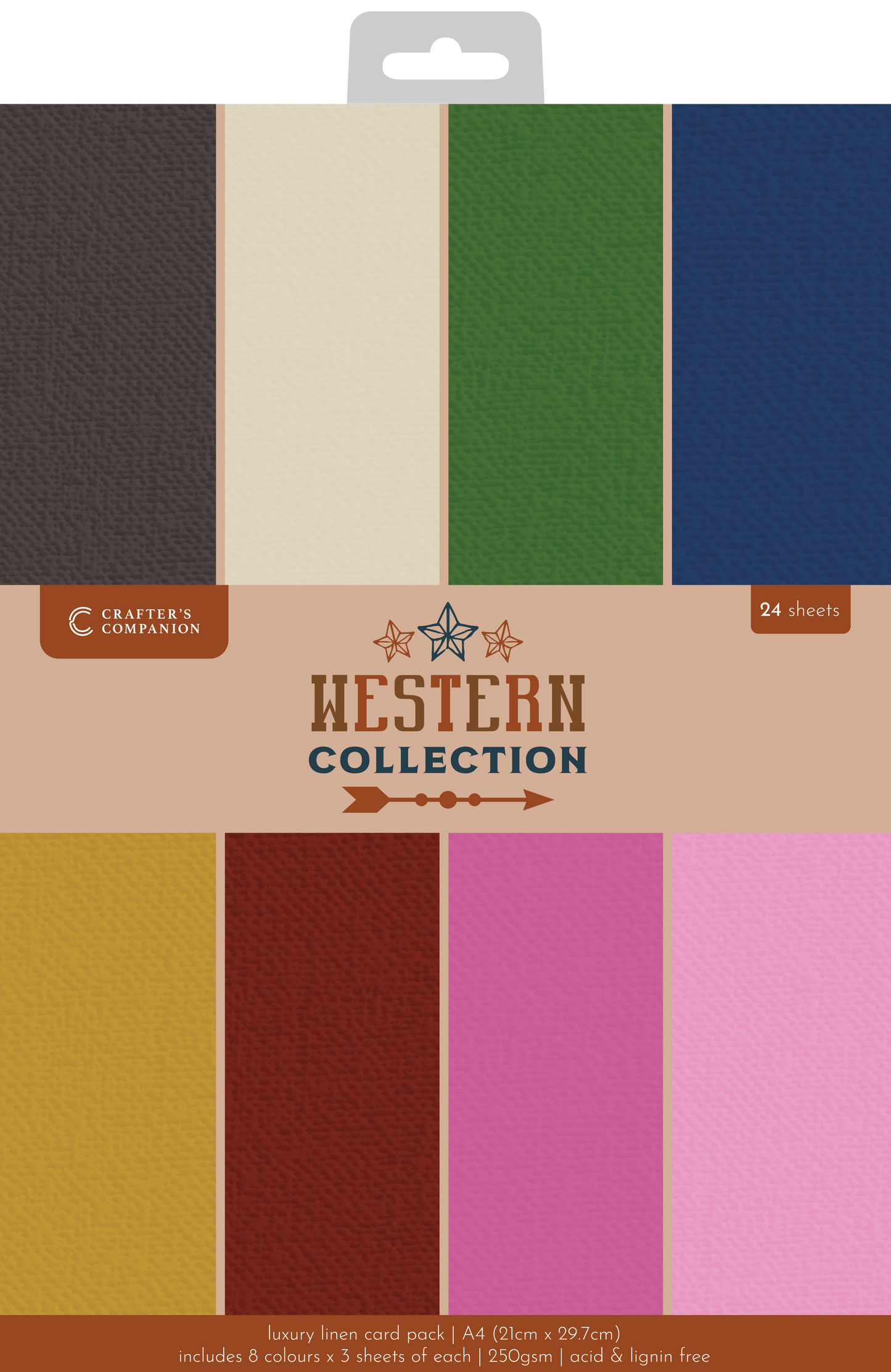 Western Collection Luxury Linen Card - A4